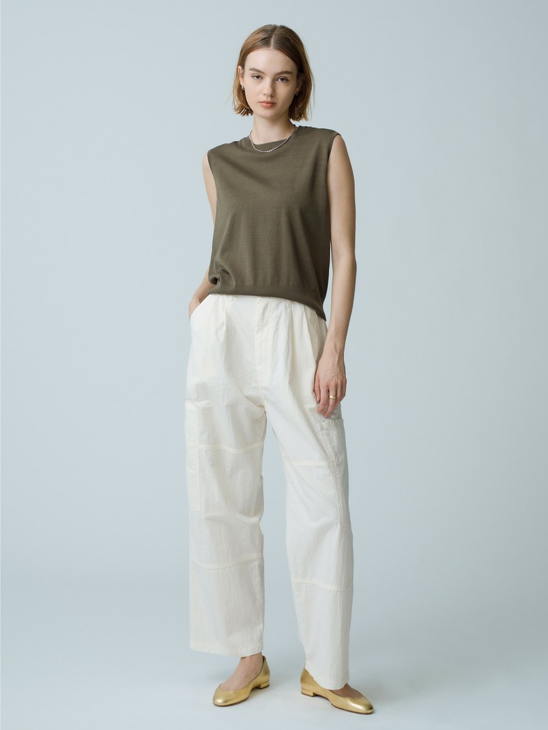 Cotton Nylon Parachute Pants 詳細画像 ivory 1