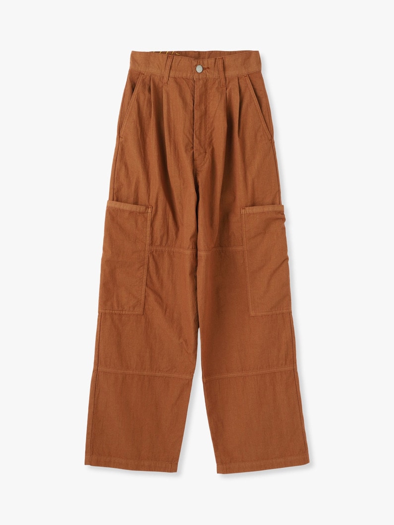 Cotton Nylon Parachute Pants 詳細画像 brown 2