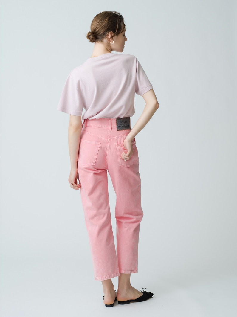 Herringbone Color Work Pants 詳細画像 pink 2