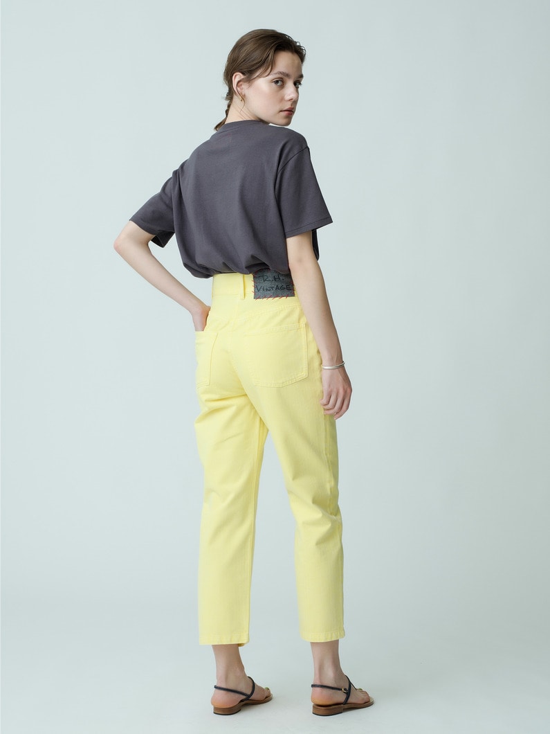 Herringbone Color Work Pants 詳細画像 yellow 2