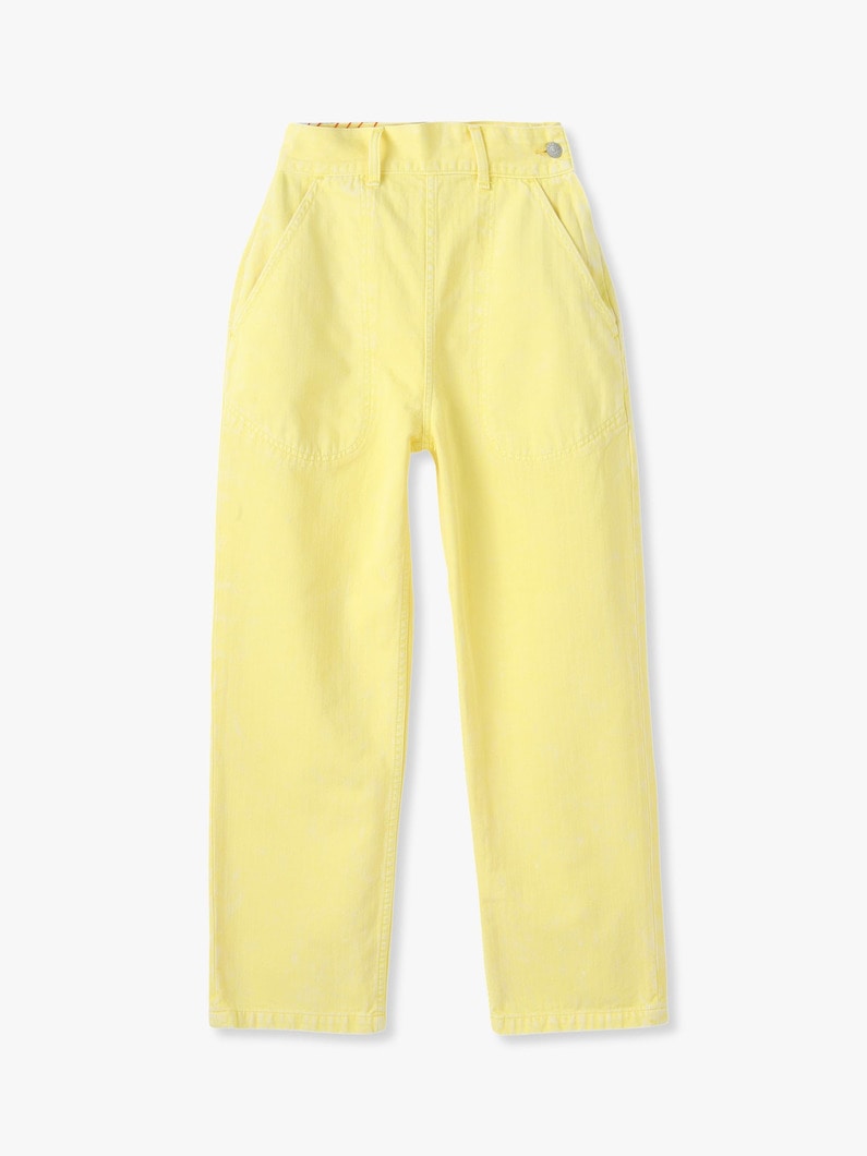 Herringbone Color Work Pants 詳細画像 yellow 3