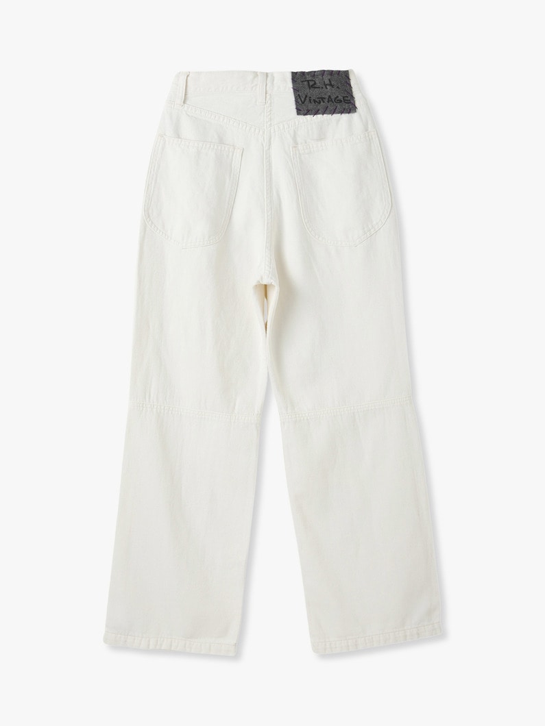 Cotton Hemp White Denim Pants 詳細画像 white 1