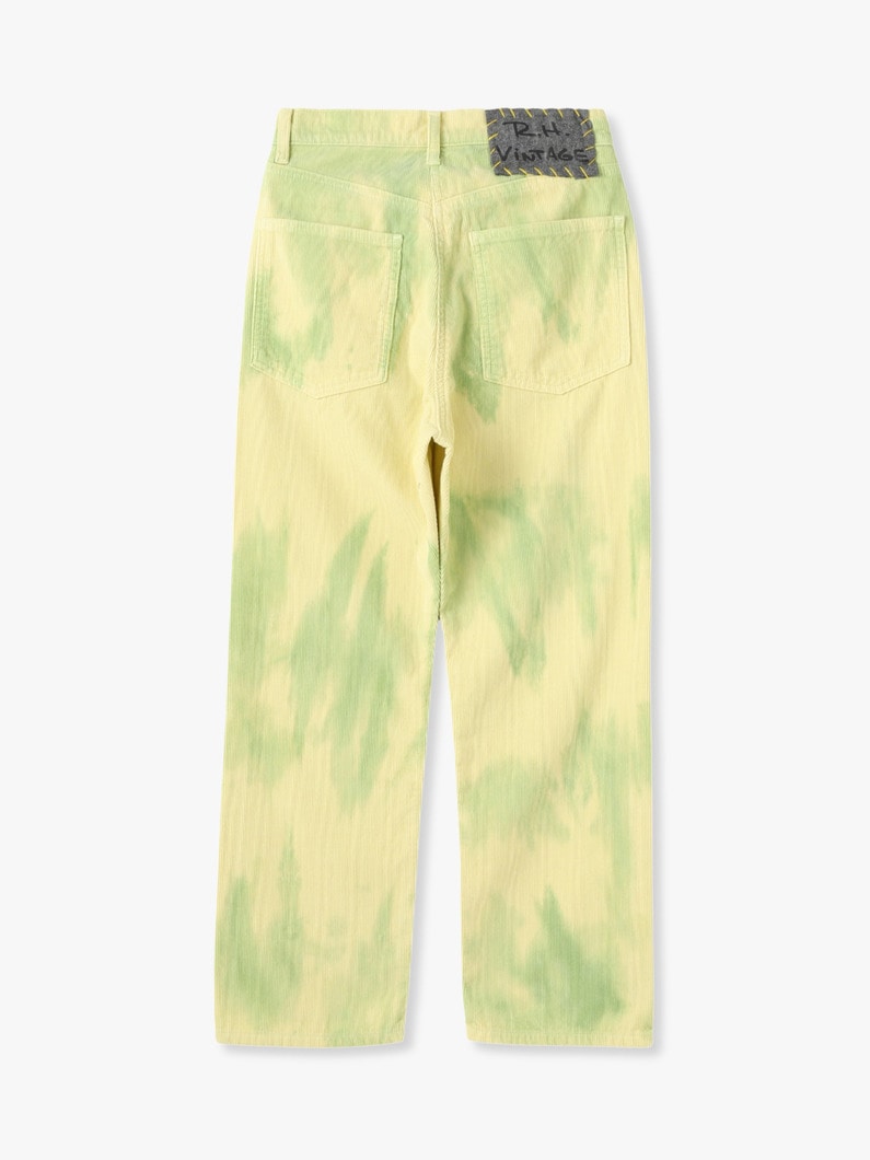 Tie Dye Corduroy Pants 詳細画像 light green 1