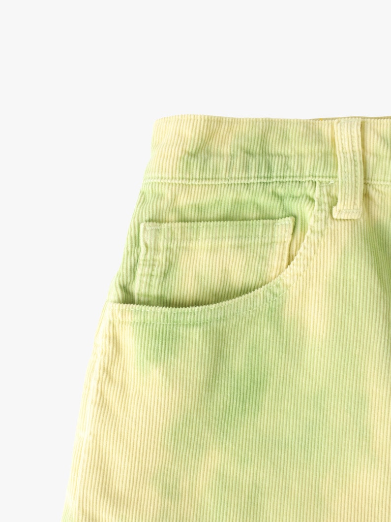 Tie Dye Corduroy Pants 詳細画像 light green 3