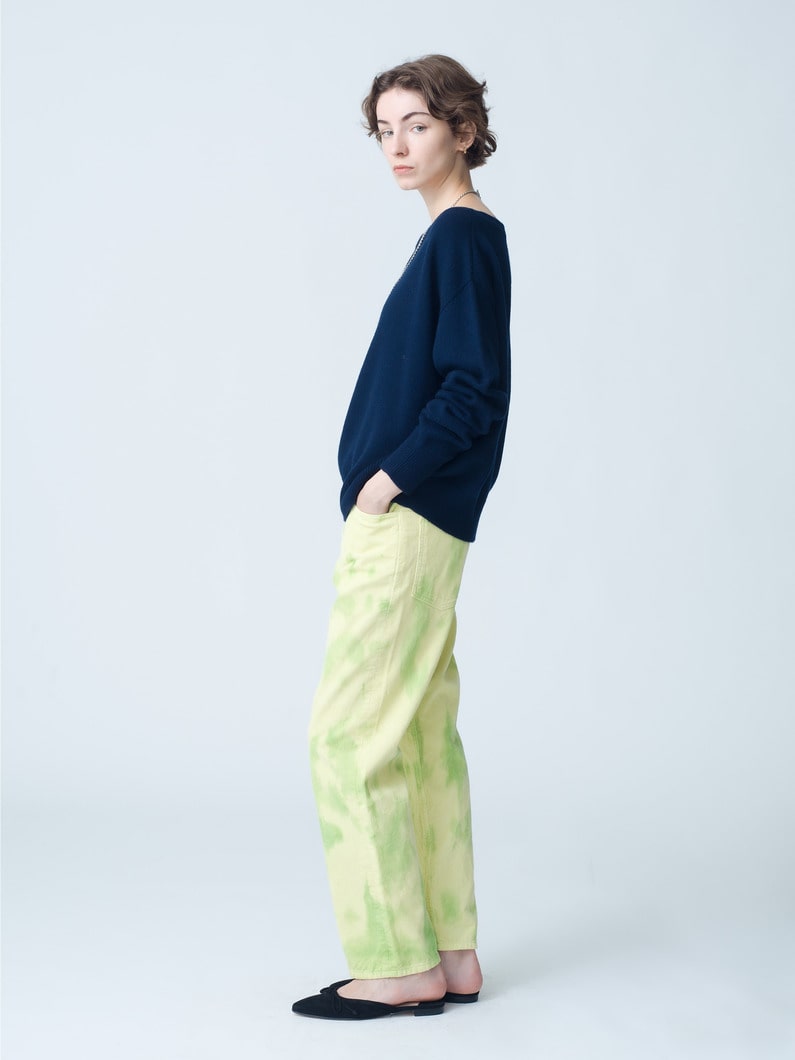 Tie Dye Corduroy Pants 詳細画像 light green 2