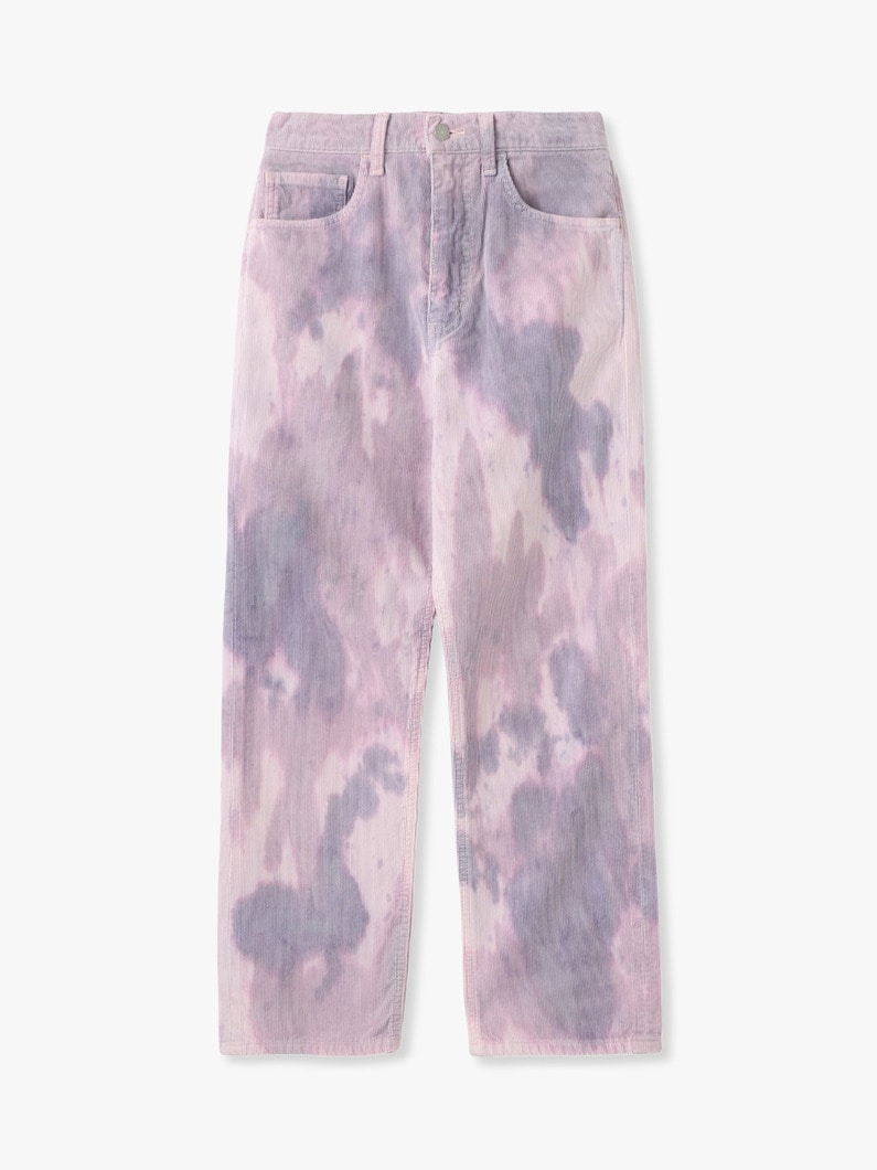 Tie Dye Corduroy Pants 詳細画像 purple