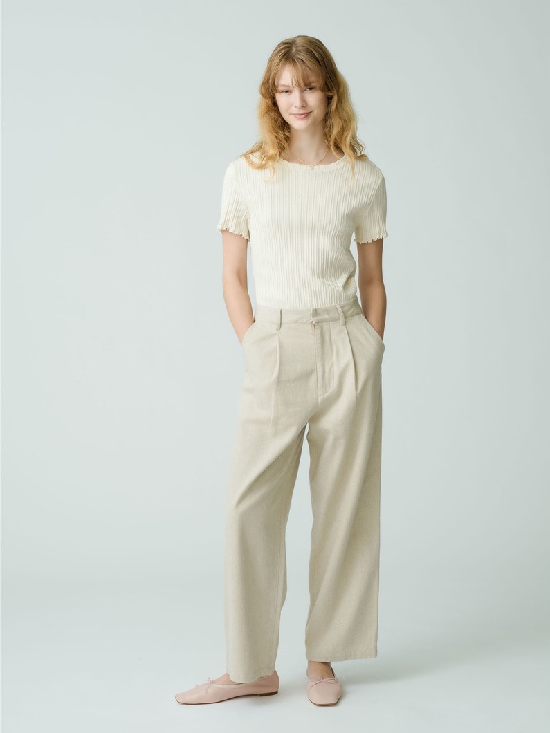 One Tuck Pants 詳細画像 beige 1