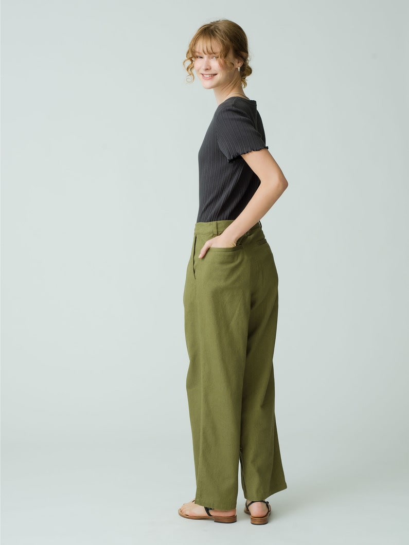 One Tuck Pants 詳細画像 olive 3