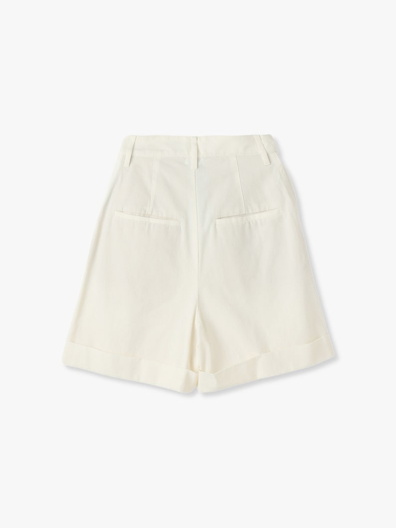 Twill Tuck Shorts 詳細画像 white 1