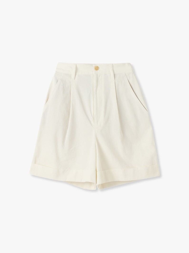 Twill Tuck Shorts 詳細画像 white 5