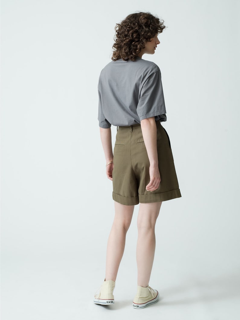 Twill Tuck Shorts 詳細画像 khaki 3