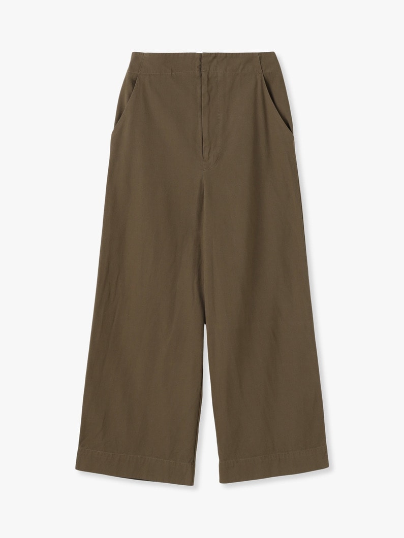 Twill Wide Straight Pants 詳細画像 khaki 4