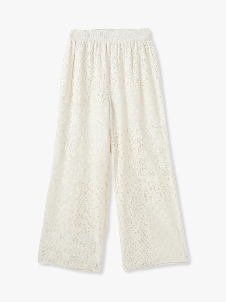 Patch Work Lace Pants 詳細画像 white 6