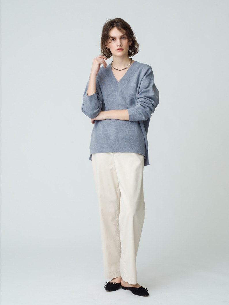 Organic Cotton Chino Pants 詳細画像 ivory 1