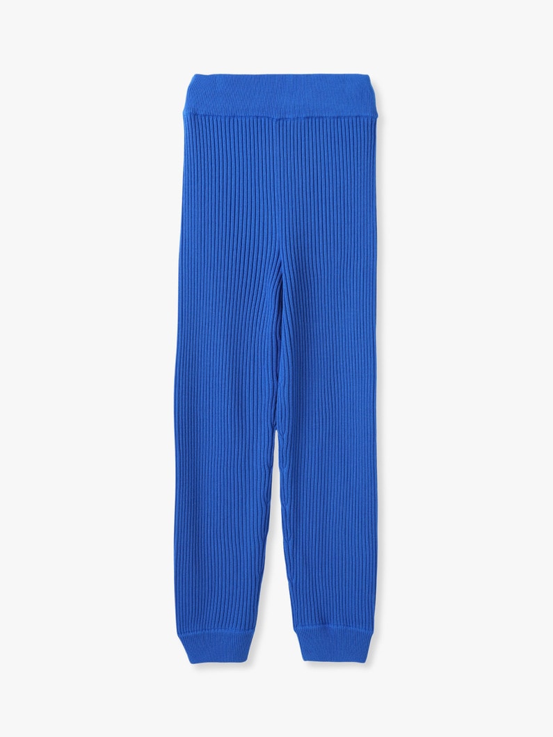 Wool Rib Knit Pants 詳細画像 blue