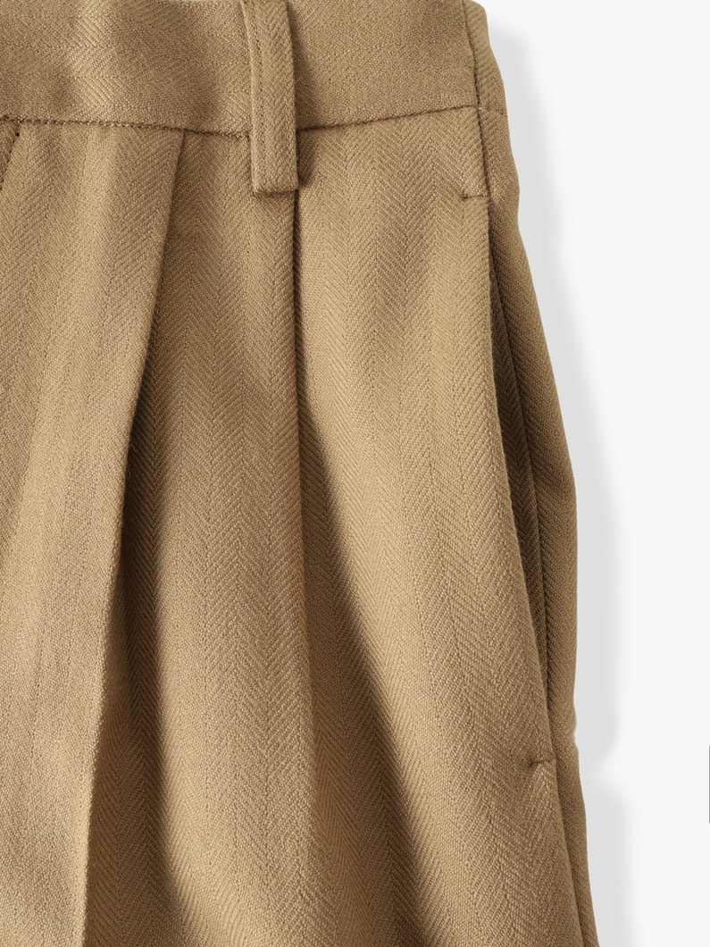 Herringbone Wide Pants (beige) 詳細画像 beige 3