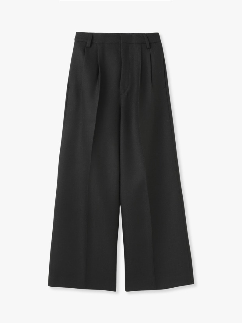 Herringbone Wide Pants (black) 詳細画像 black 2