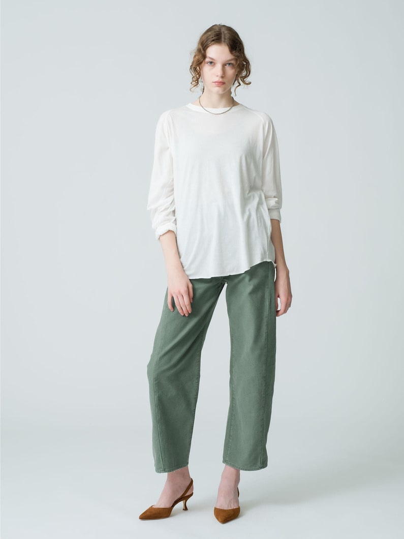 Half Pipe Ankle Denim Pants 詳細画像 khaki 2