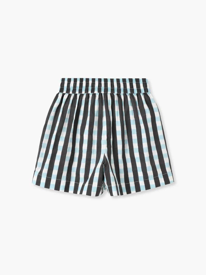 Checked Drawing Shorts 詳細画像 navy 1