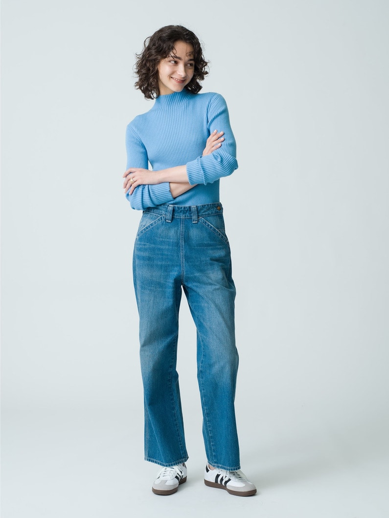 Side Zip Work Pants 詳細画像 blue 6