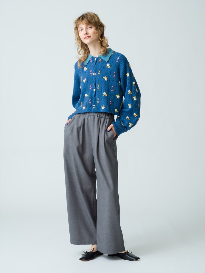 Wide Flare Pants 詳細画像 gray 4