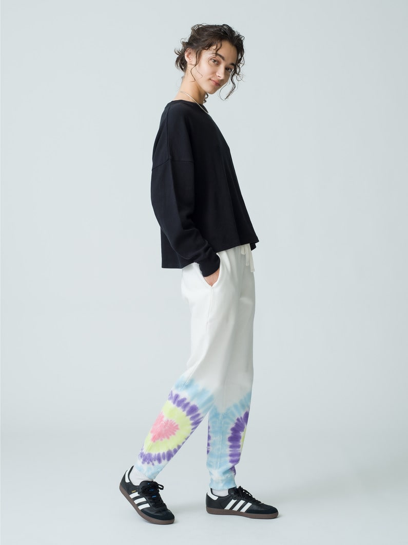 Heart Tie Dye Sweat Pants 詳細画像 white 1