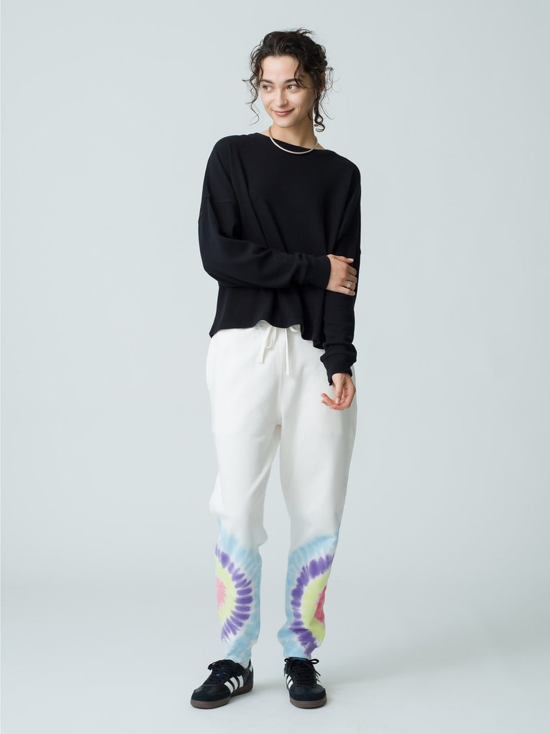 Heart Tie Dye Sweat Pants 詳細画像 white 2