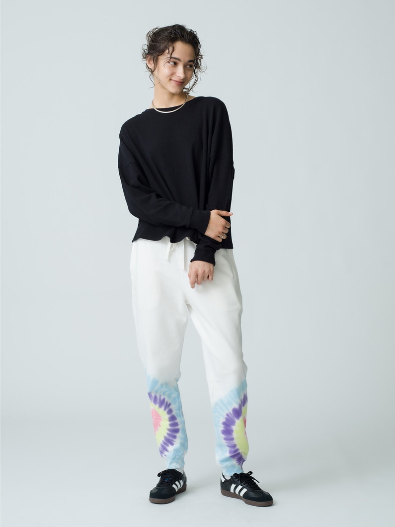 Heart Tie Dye Sweat Pants 詳細画像 white 4