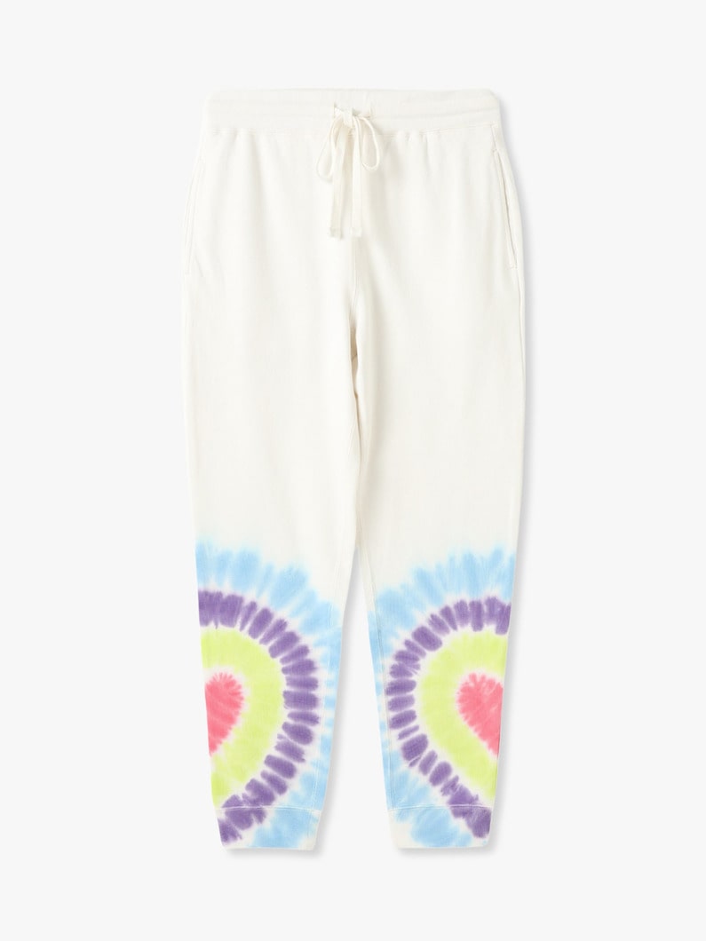 Heart Tie Dye Sweat Pants 詳細画像 white 5