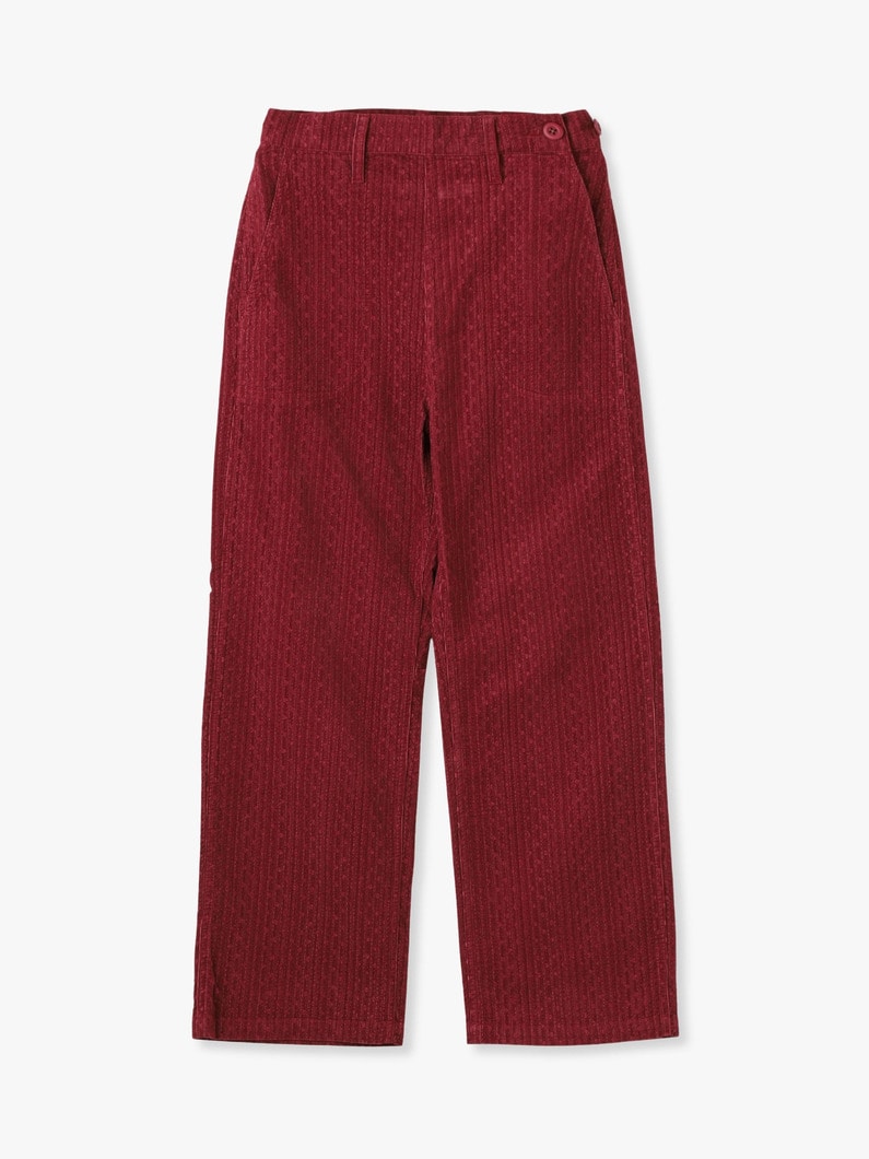 Corduroy Ranch Pants 詳細画像 burgundy 3