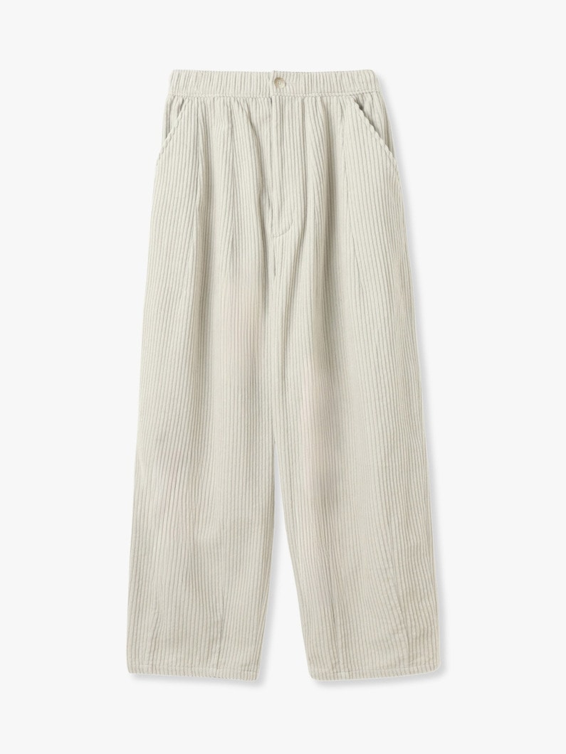 Corduroy Tuck Pants 詳細画像 ivory 3