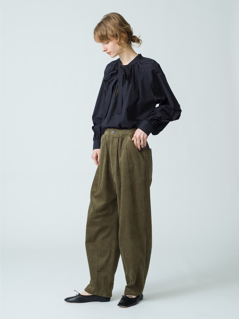 Corduroy Tuck Pants 詳細画像 khaki 2