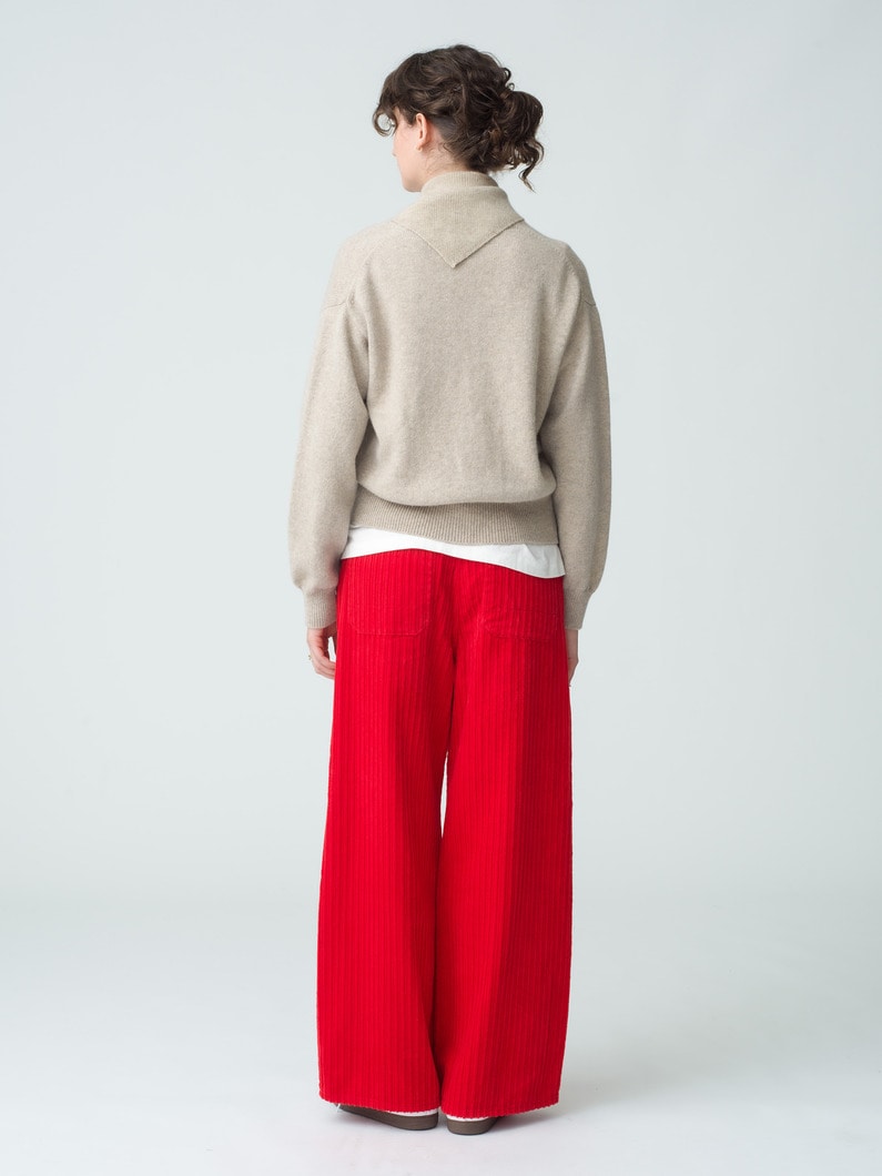 Organic Cotton Corduroy Pants 詳細画像 red 3