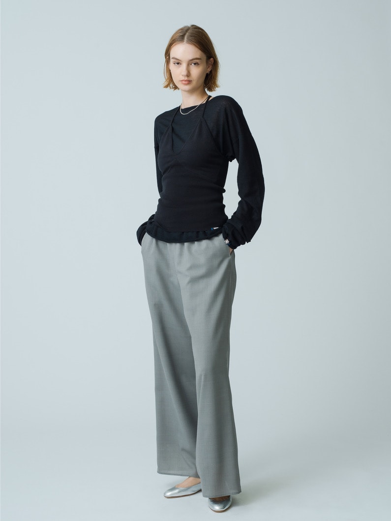 Clear Voile Pants 詳細画像 gray 5