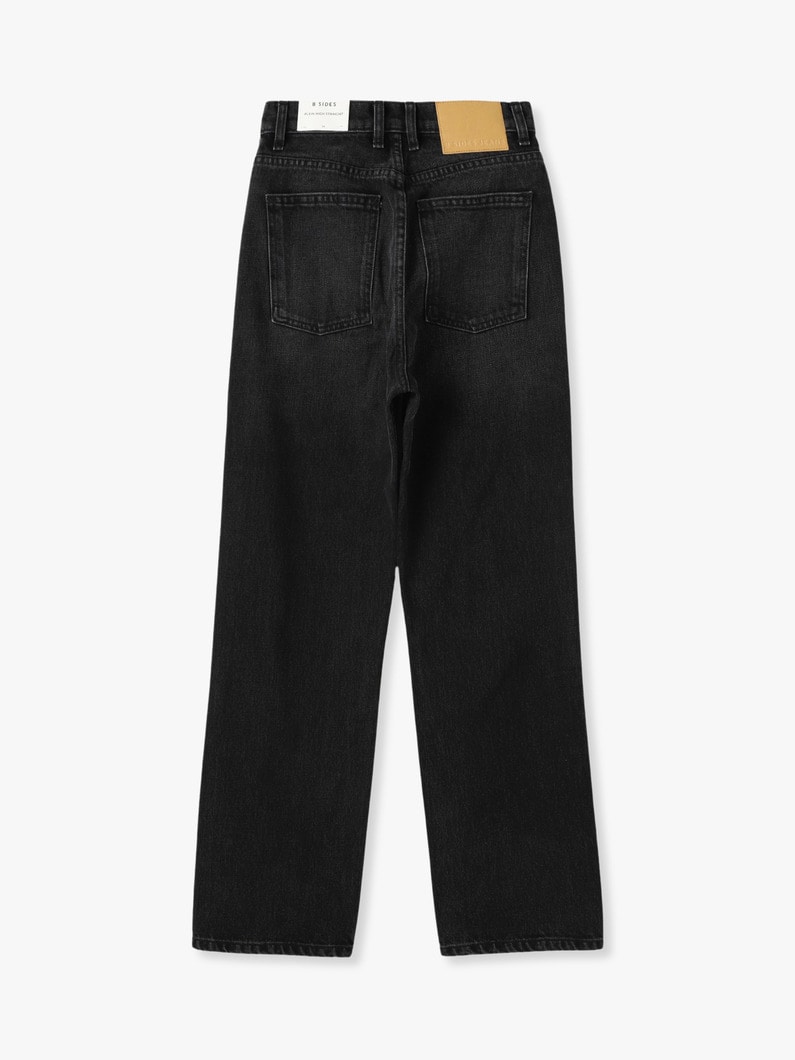 Plein High Straight Denim Pants (black) 詳細画像 black 1