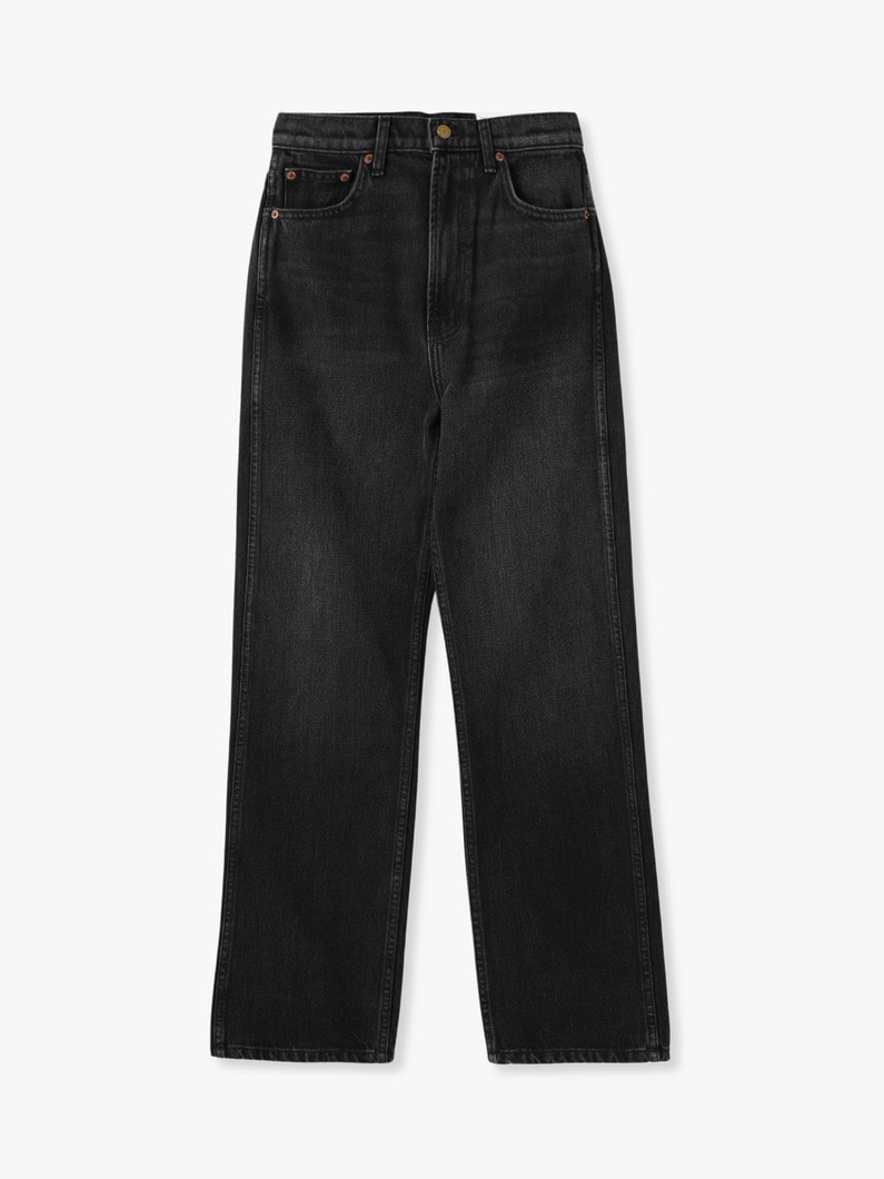 Plein High Straight Denim Pants (black) 詳細画像 black 1