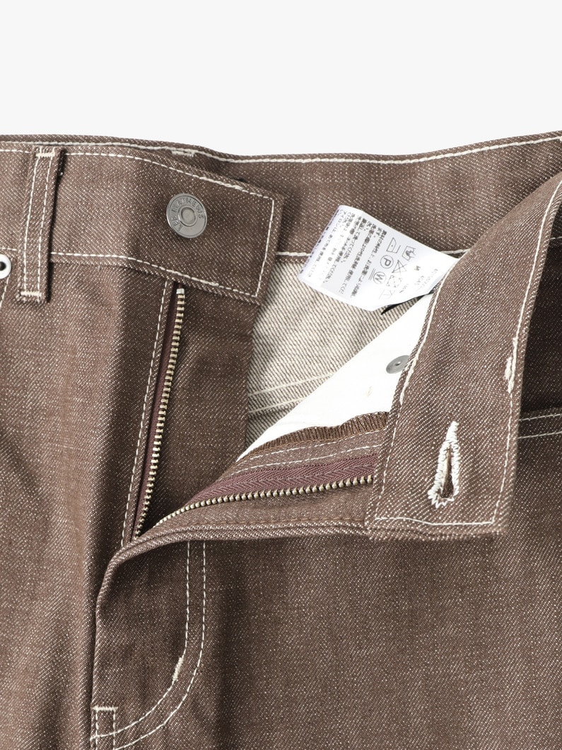 Cropped Denim Pants 詳細画像 brown 2