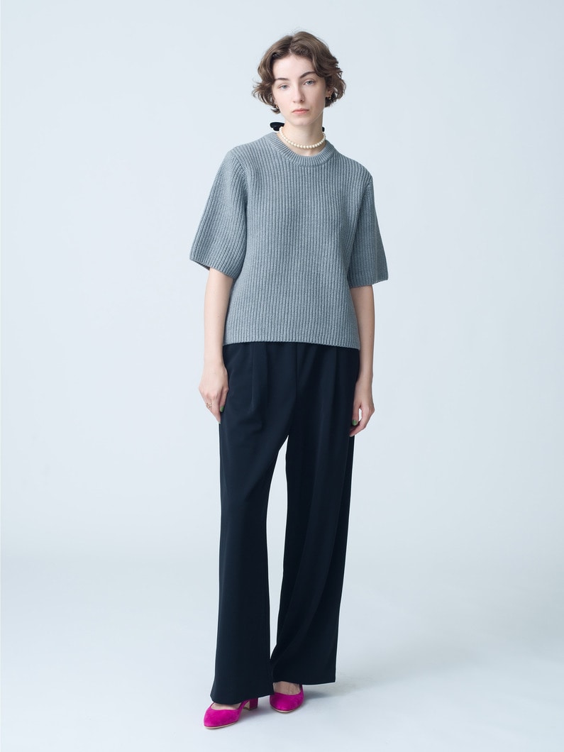 Triacetate Jersey Pants 詳細画像 black 1