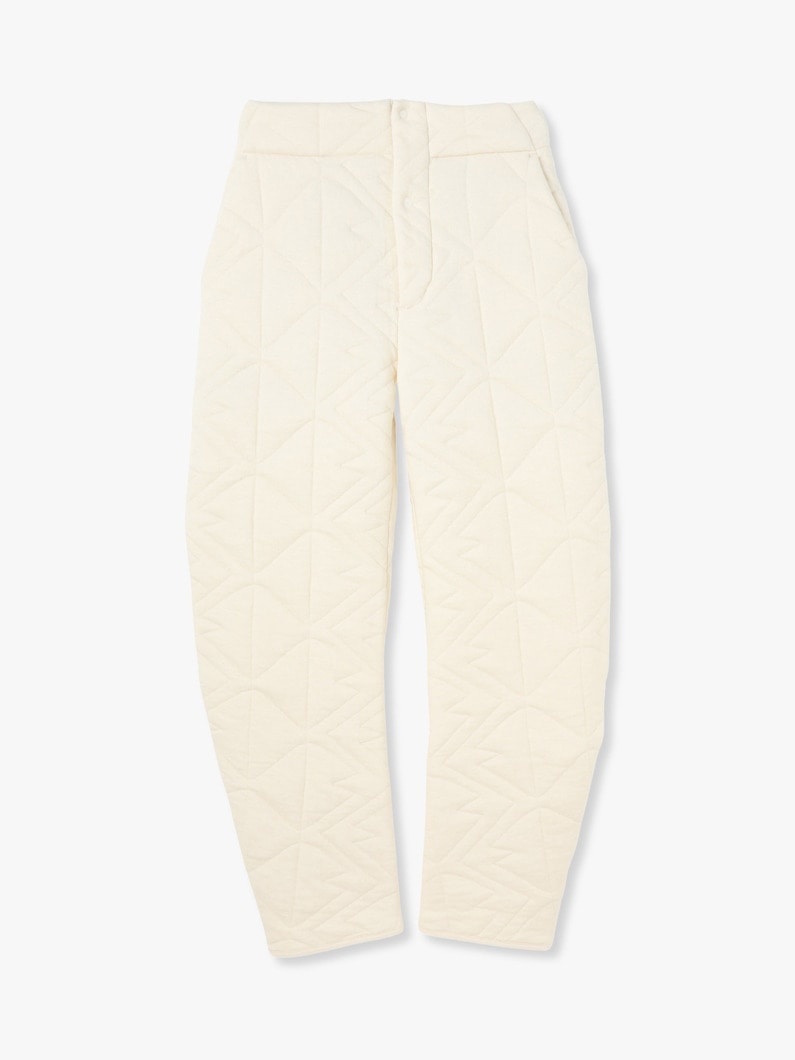 Quilted Jacquard Pants 詳細画像 ivory 1