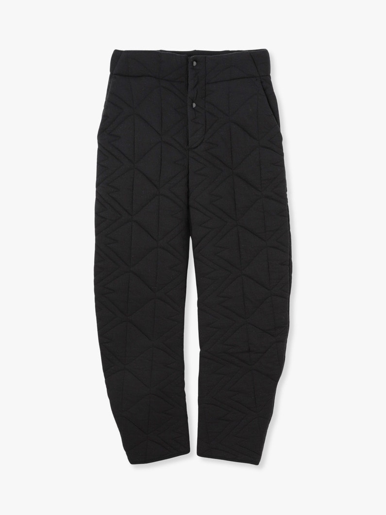 Quilted Jacquard Pants 詳細画像 black