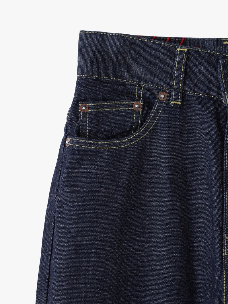 Organic High Waist Denim Pants 詳細画像 indigo 2