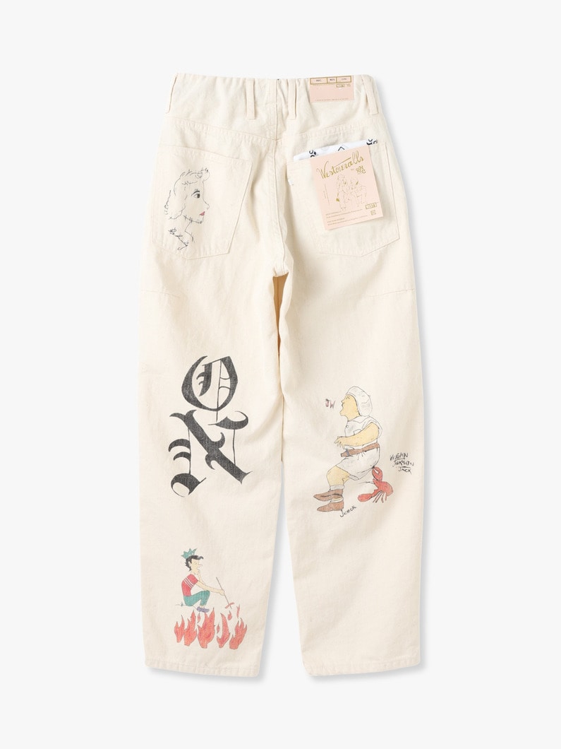 AYD×WOA Memorial Print Pants 詳細画像 ivory 1