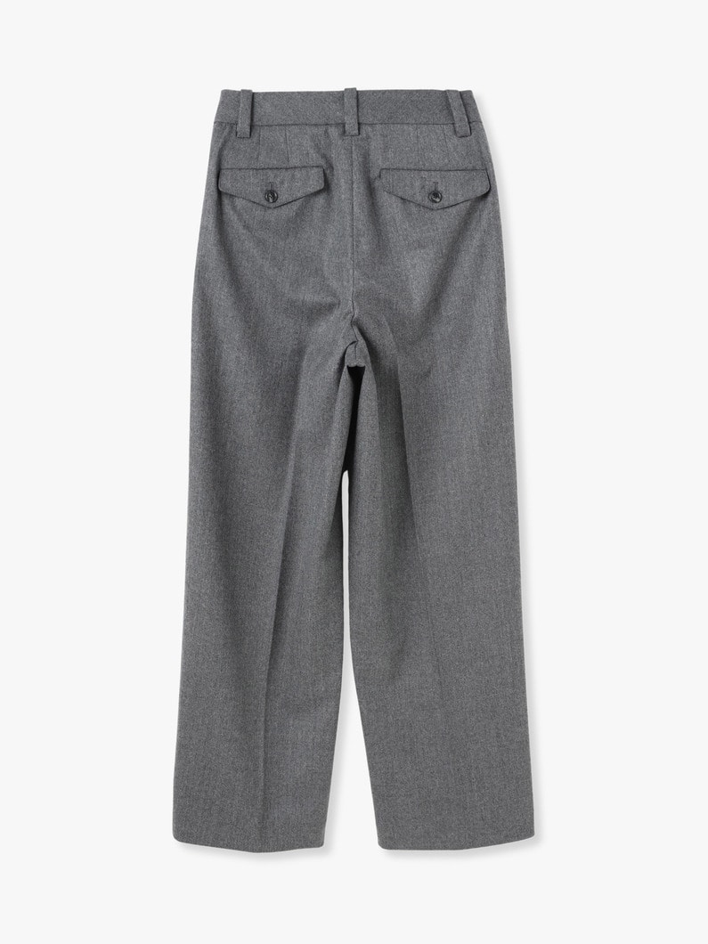 Wool Straight Pants 詳細画像 gray 1