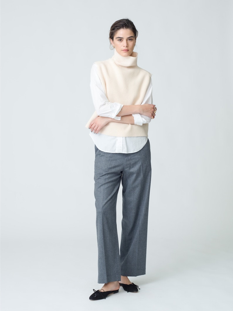 Wool Straight Pants 詳細画像 gray