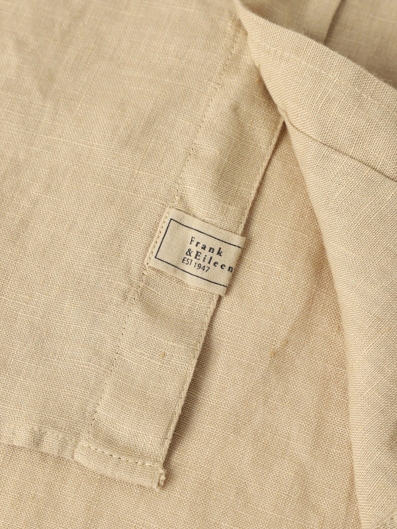 Eileen Italian Linen Shirt (light beige/navy/dark red) 詳細画像 navy 4