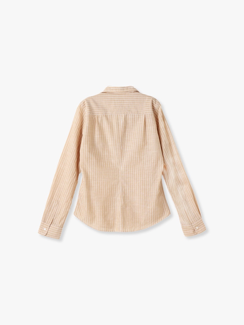 Barry Striped Shirt (beige) 詳細画像 beige 1