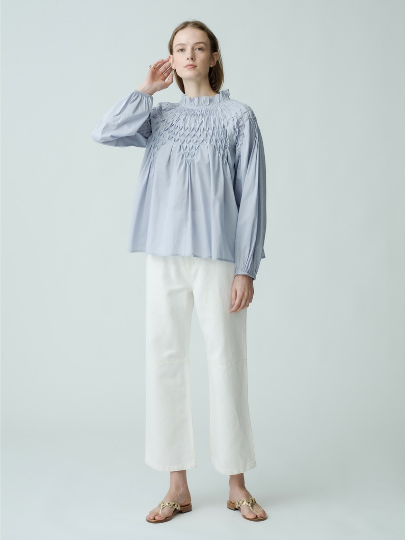 Bejart Long Sleeve Blouse (light blue) 詳細画像 light blue 2