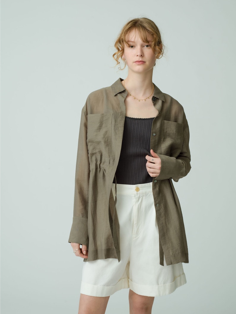 Sheer Shirt 詳細画像 khaki