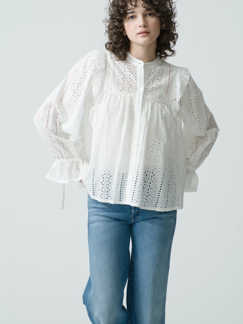 Cut Work Blouse 詳細画像 white 1