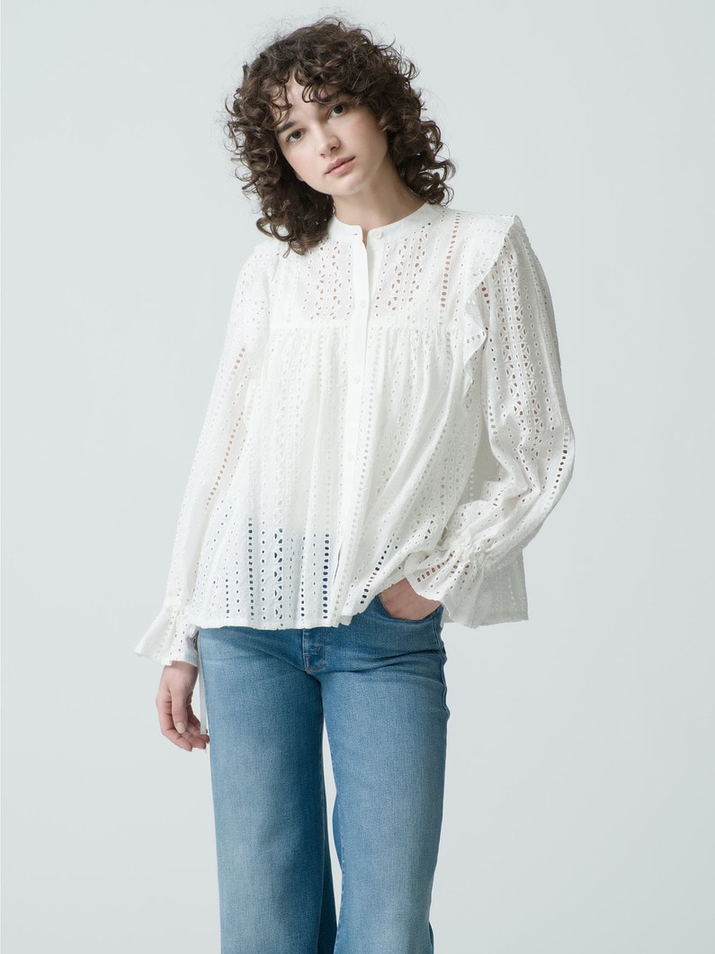 Cut Work Blouse 詳細画像 white 2